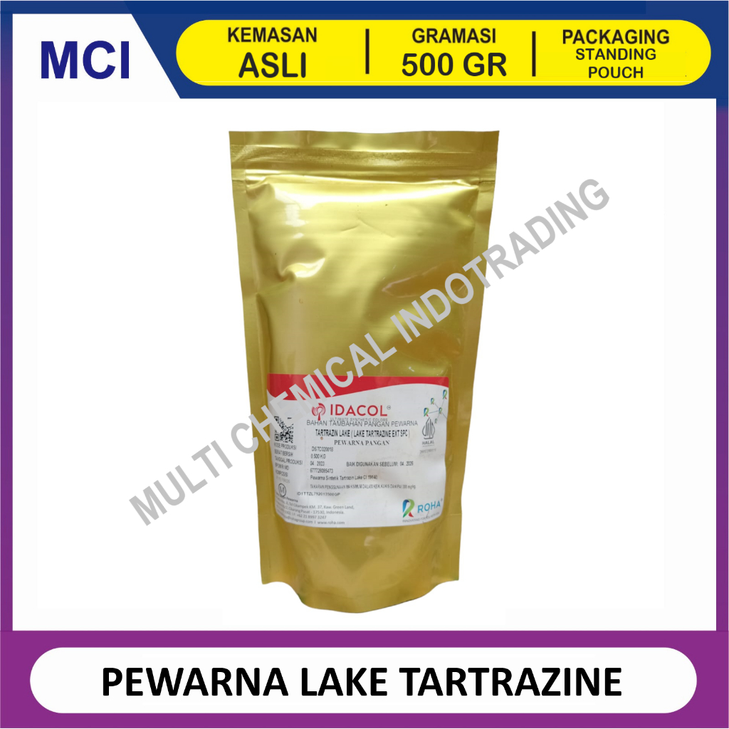 

PEWARNA MAKANAN LARUT MINYAK / OIL SOLUBLE TARTRAZINE / KUNING -500 GR
