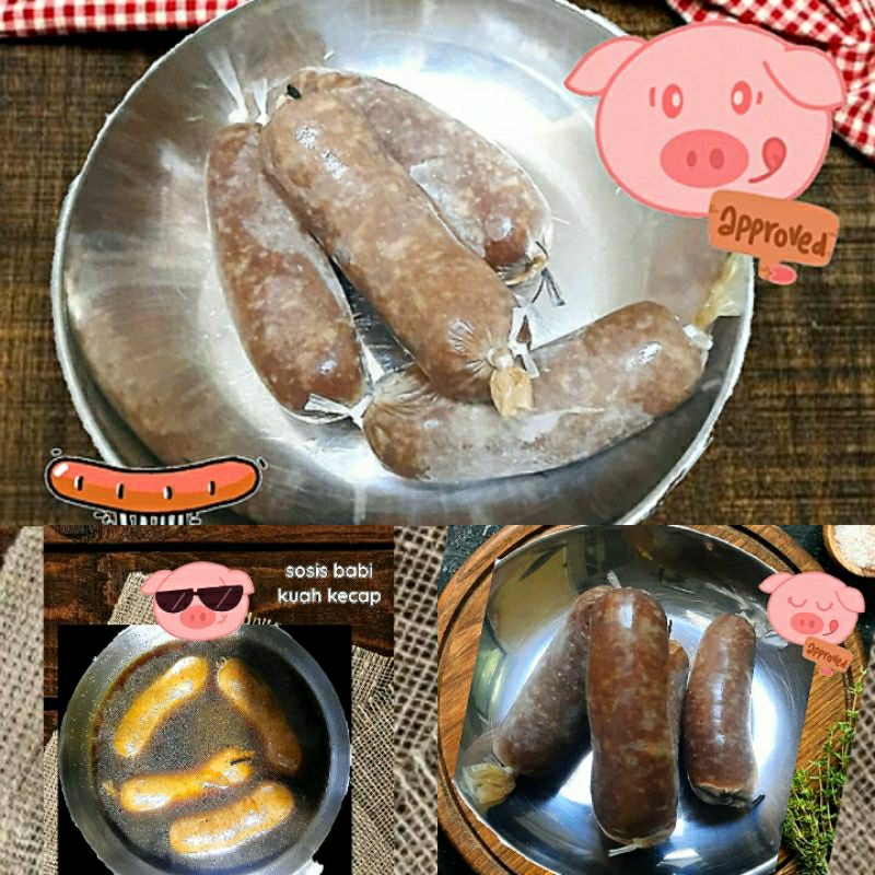 

Sosis Babi khas Semarang 100% daging babi, higienis dan lezat