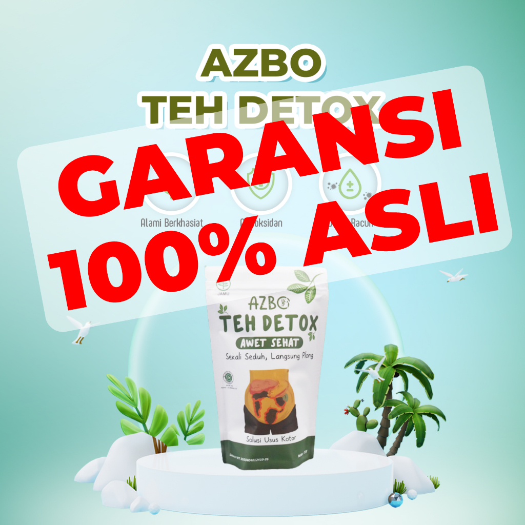 

AZBO Teh Detox Herbal Tea Pembersih Usus Kotor Atasi Sembelit Begah dan Pelancar BAB 100% Original