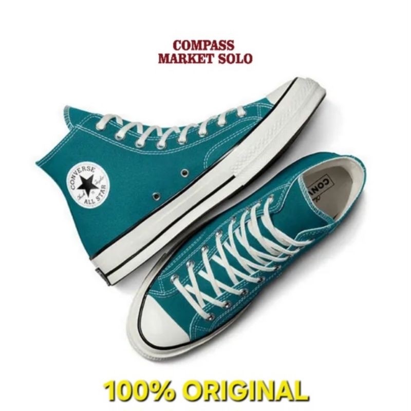 [ORIGINAL 100%] CONVERSE 70'S HIGH A05589C | TEAL UNIVERSE / EGRET