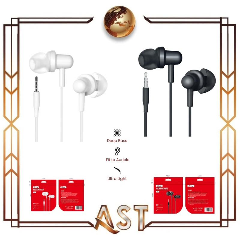 Headset Zbox A1 Super Bass mic Audio Hf Packing Plastik