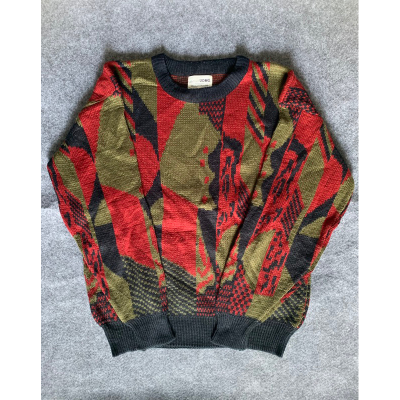 KNITWEAR MOTIF MERAH HIJAU