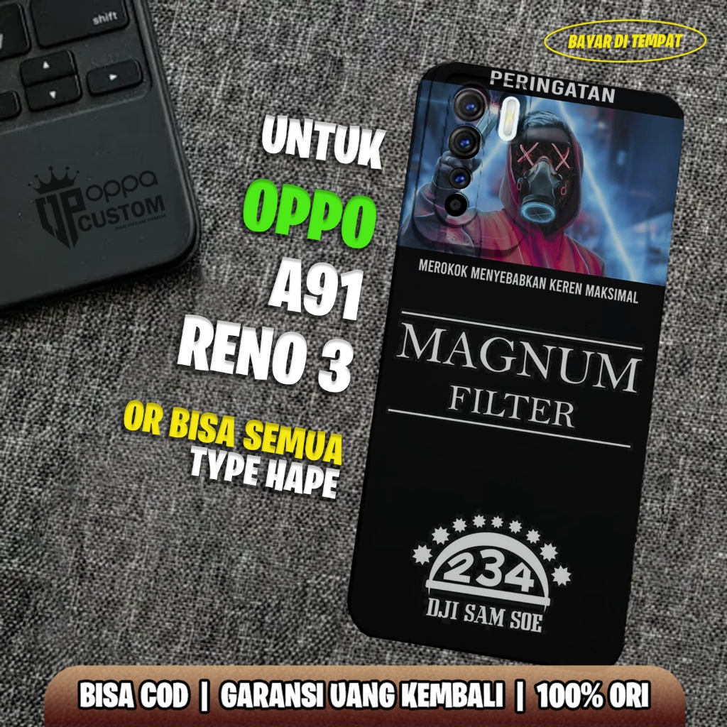 Case Oppo Reno 3 / Oppo A91 - Casing Oppo Reno 3 / Oppo A91 - ( ROKOK ) - Case Hp - Casing Hp - Soft