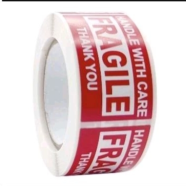 

AJ - Sticker Fragile Isi 250pcs /roll Sticker Jangan Di Banting Sticker Awas Mudah Pecah