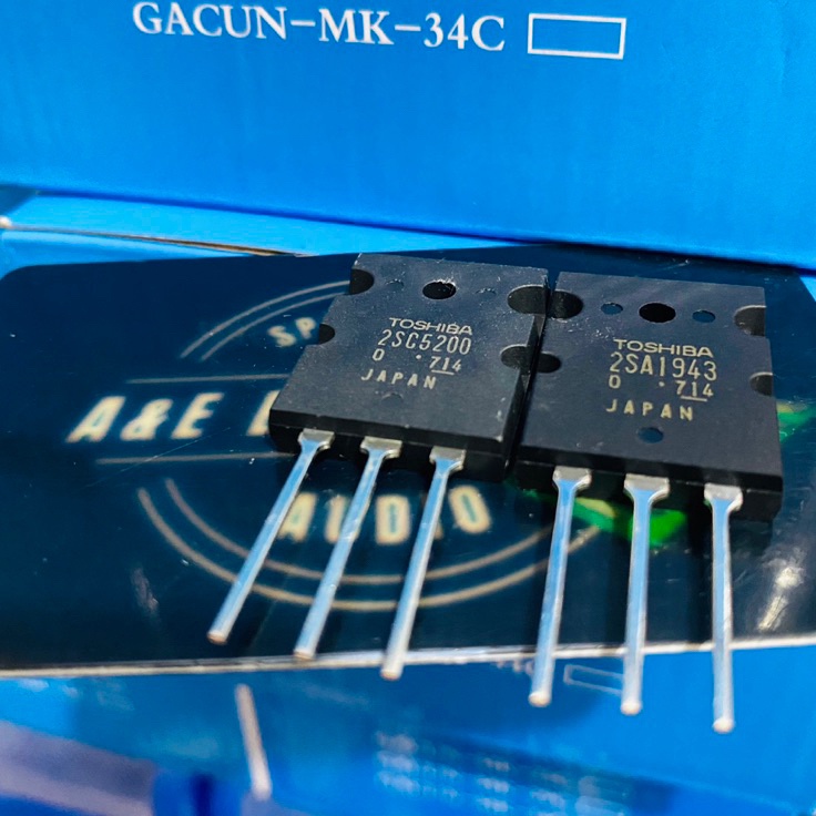 ZRk TR FINAL THOSIBA 2SA1943  2SC52 LOT 714 ORIGINAL THOSIBA JAPAN