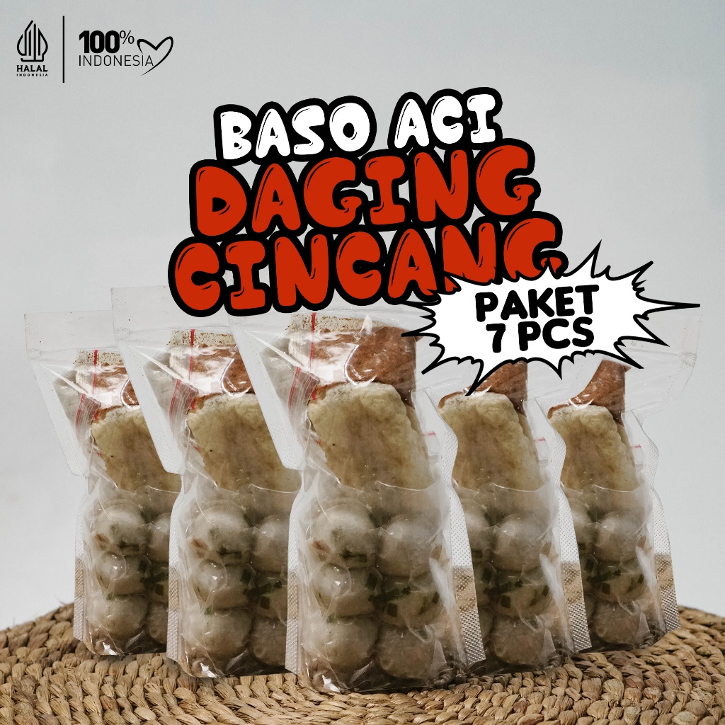 

Paket bundling baso aci kuah instan isi bumbu cikruh murah - ( BASO ACI OCI AYAM CINCANG 7 PCS )