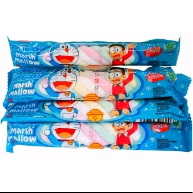 

marshmellow kepang doraemon 1 pack isi 20 bungkus. harga perpack