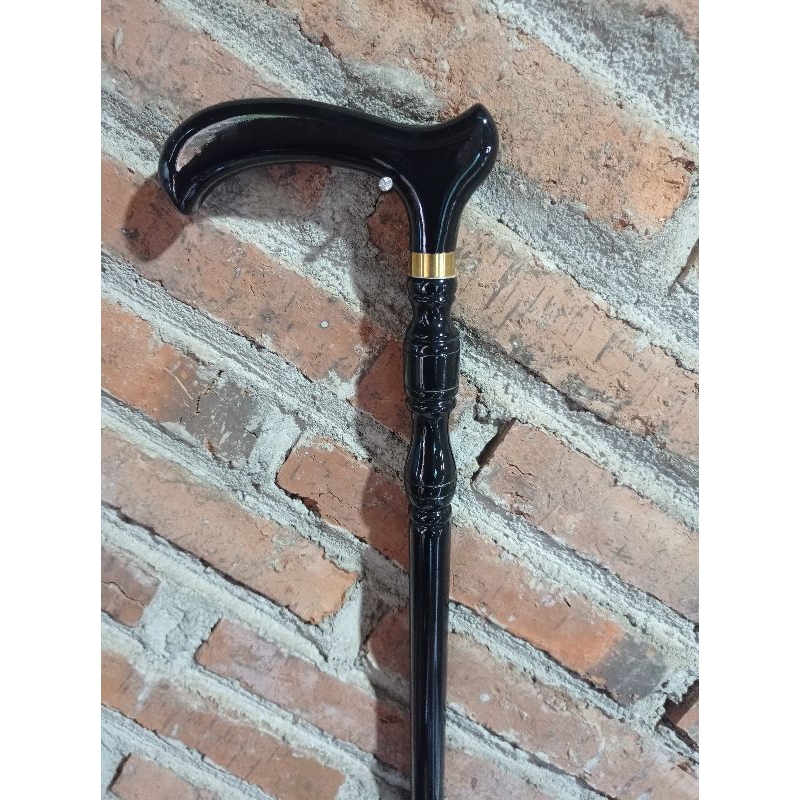 TONGKAT JALAN HABAIB/TONGKAT LANSIA/TONGKAT ULAMA/ALAT BANTU JALAN/TEKEN KAYU ULIN