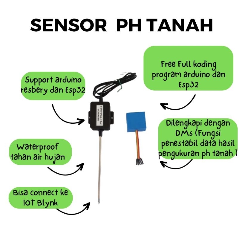 Sensor Ph Tanah Arduino dan Esp32 Terbaik + DMS