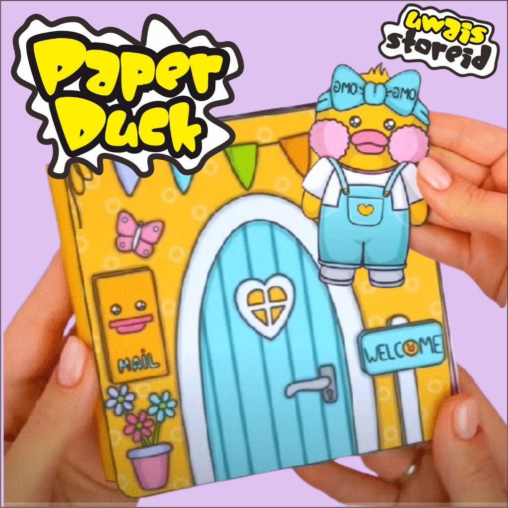 Paper Duck Bebek Viral Mainan Kertas Edukatif Paper Doll Quite Book Buku Bermain Anak Termurah