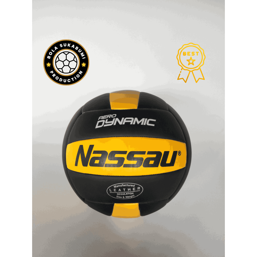 Bola VOLLY Nassau aerodynamic Voli jahit bahan empuk Outdoor Ball