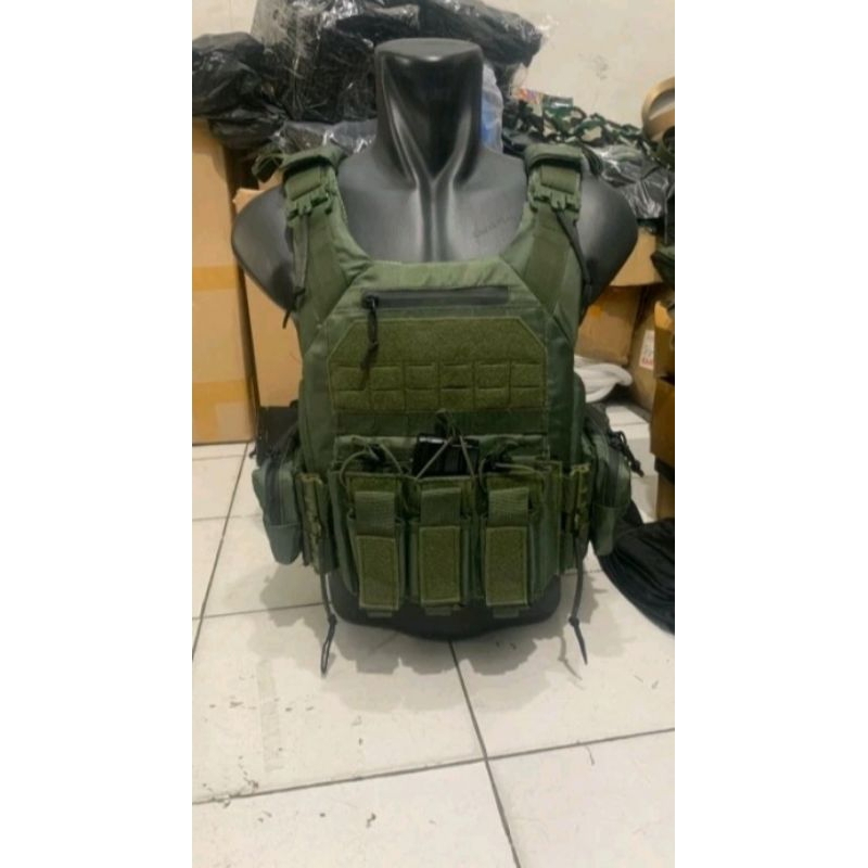 Rompi Tempur Tactical / Rompi Bodyvest Rajawali Double Quick Release