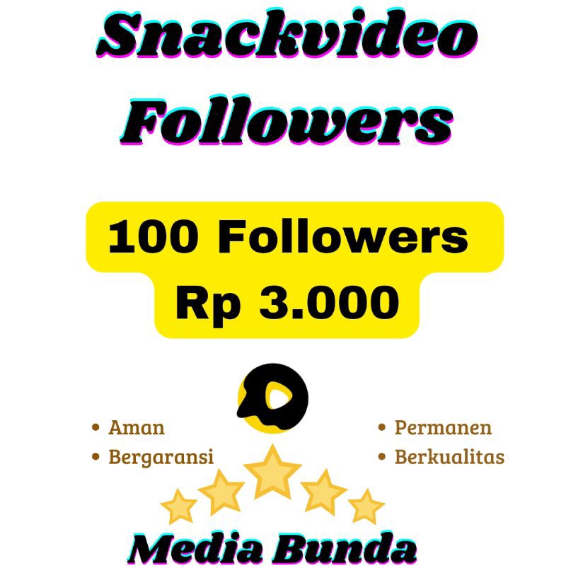 Layanan voucher digital followers Snackvideo termurah dan permanen