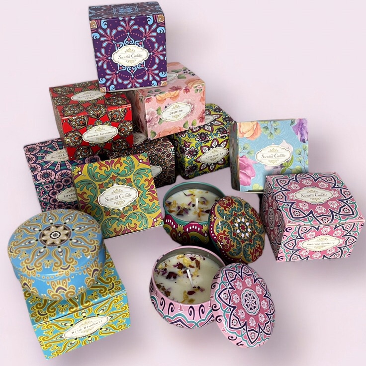 Toko Spesial GIFT BOX SCENTED SOY WAX CANDLE KOTAK SOUVENIR ISI LILIN AROMATERAPI