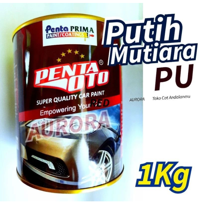 Cat Putih Mutiara PU Penta Oto Super Gloss Pearl White