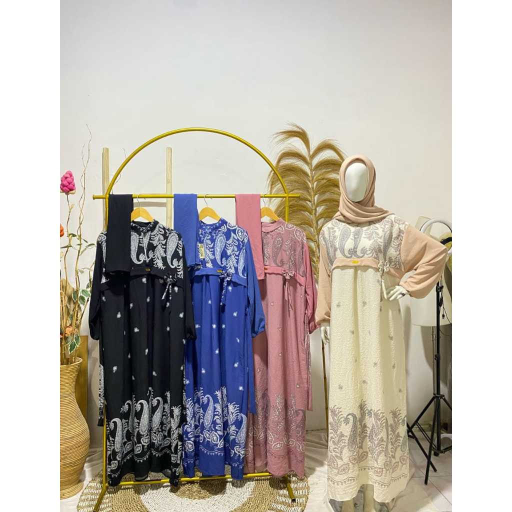 Gamis zahra / Gamis terbaru 2024 lebaran wanita import / GAMIS TERBARU /  GAMIS JUMBO / GAMIS lebara