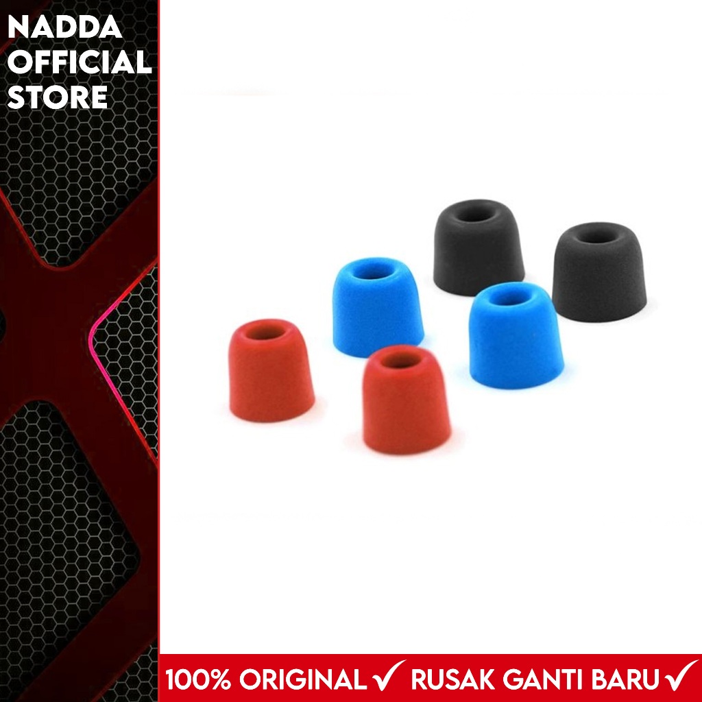 KZ Memory Foam Eartips - 3 Pasang utk  KZ EDX KZ ZSN PRO X KZ ZST X KZ ZSN PRO KZ DQ6 KZ ZS3 QKZ VK4
