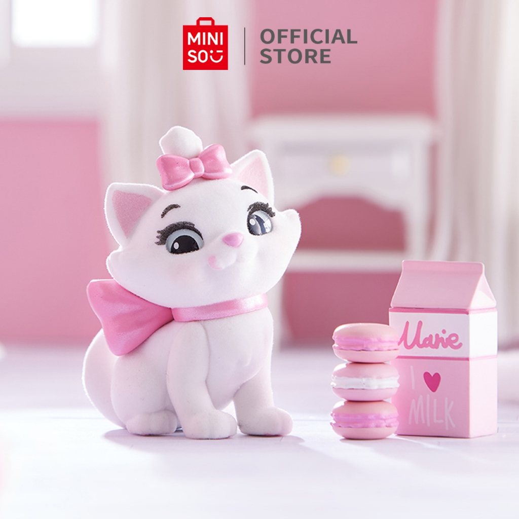 Miniso x Disney Blind Box Ornamen Kucing Lucu Berkelompok Kado Untuk Cewek Disney Marie Cat Lucifer 