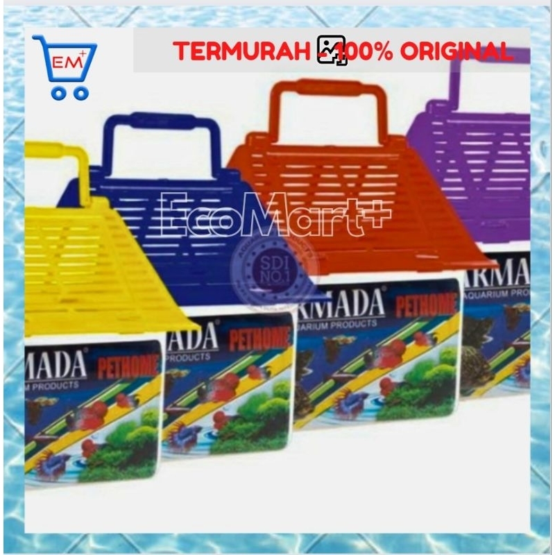 PET HOME 01 SEGITIGA Aquarium Pet Home Mini / Rumah Mini Kura kura / Rumah Ikan Cupang Pet Home 01