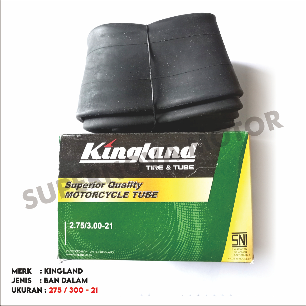 BAN DALAM KINGLAND 275/300-21 BAN DALAM MOTOR RING 21 TRAIL CROSS MERK KINGLAND
