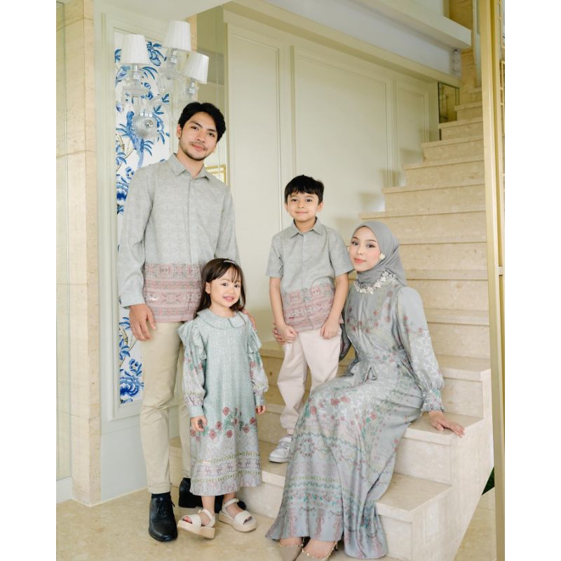 Blume Series Silver Green Set Mayoutfit | Raya Collection Mayoutfit | Sarimbit Lebaran| Ready Stok