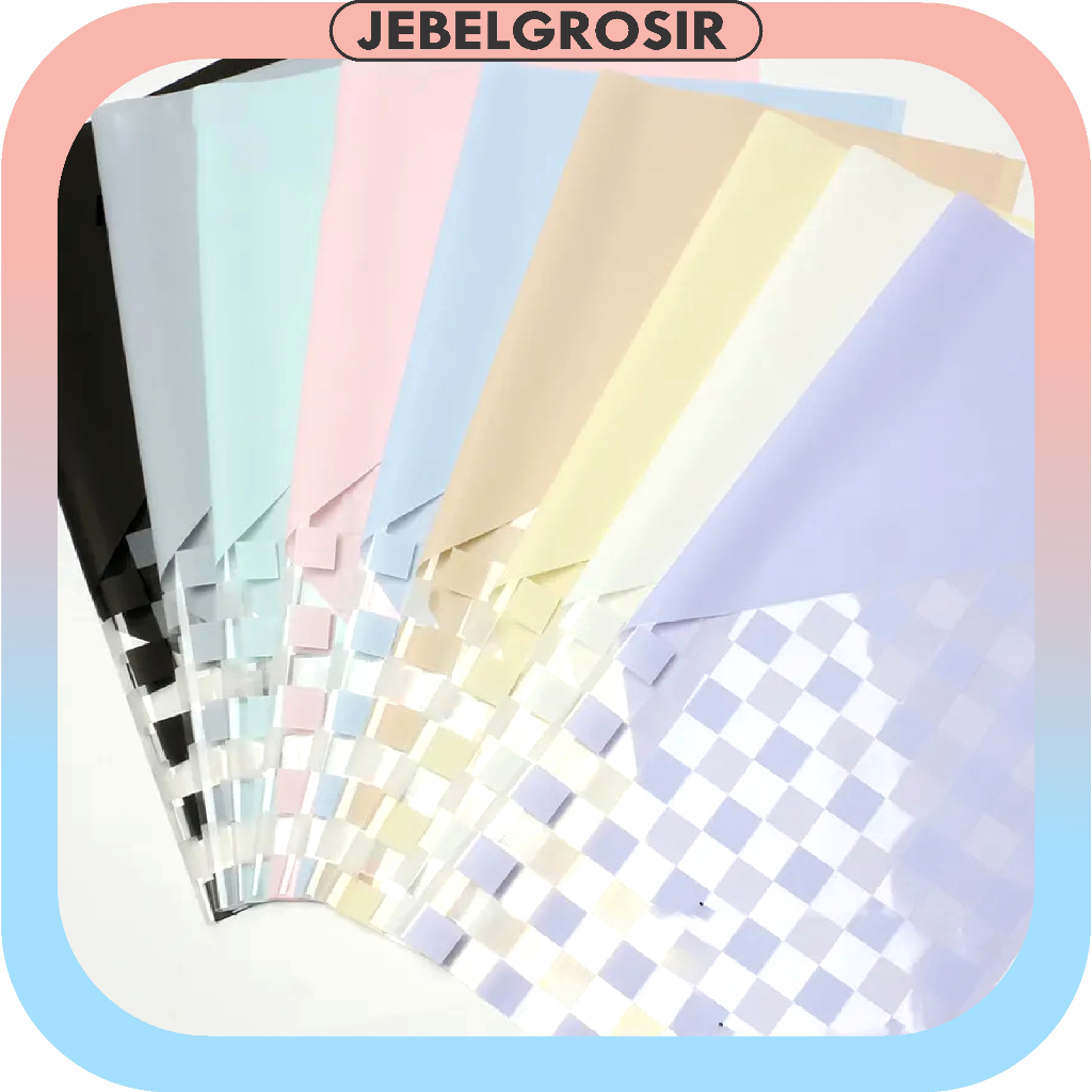 

20 LEMBAR Kertas Buket Rubik's Cube Cellophane Flower Wrapping florist Hand Bouquet KB6112