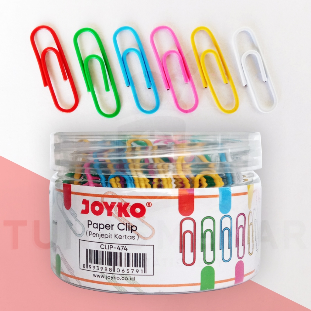 

Paper Clip Klip Penjepit Kertas Joyko CLIP-474 ~ 475 - 200 Pcs