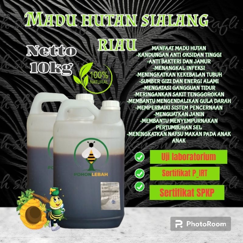 

Madu hutan - riau(keaslian teruji laboratorium) 10 kg