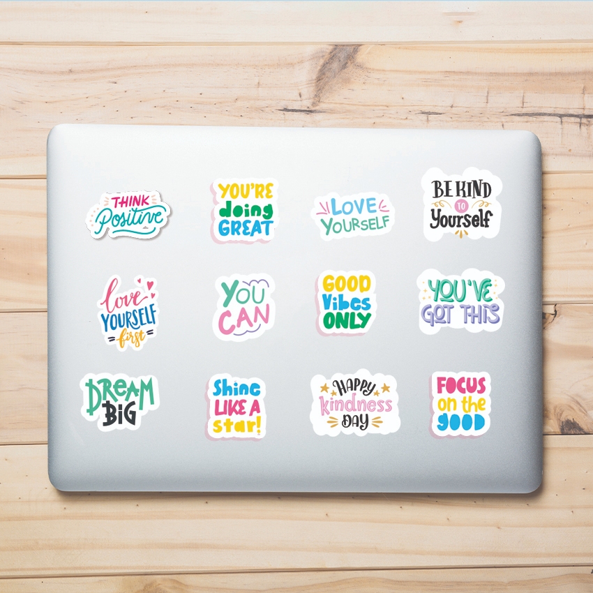 Stiker Motivasi Edukasi Anak Untuk Laptop Kertas Meja Belajar Dinding Wall Sticker Aesthetic Home De