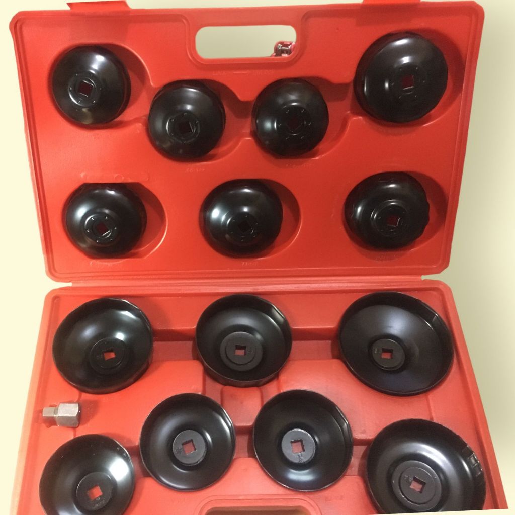 Kunci oli filter mangkok set 14 pc atau oil filter Wrench cup