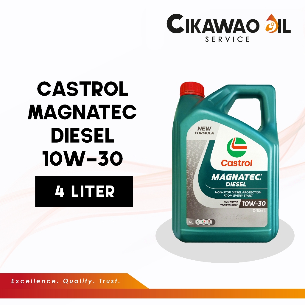 Oli Mesin Castrol Magnatec Diesel 10W-30 4L (Untuk mobil diesel)