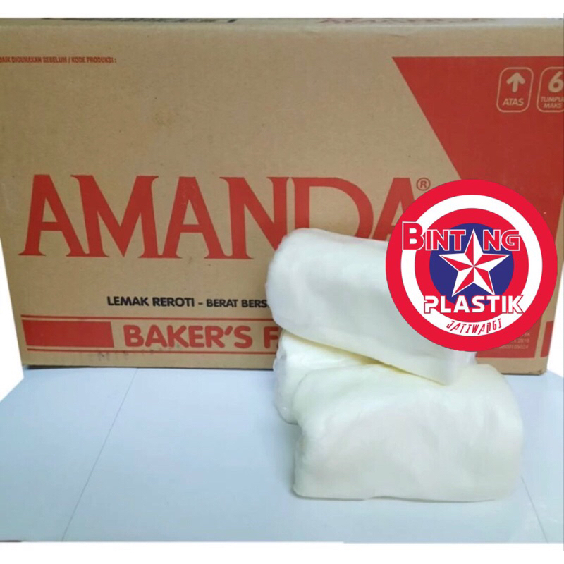 

BEST QUALITY!! Mentega Putih AMANDA BAKER’s FAT / Shortening 250 gram Repack Fresh HALAL