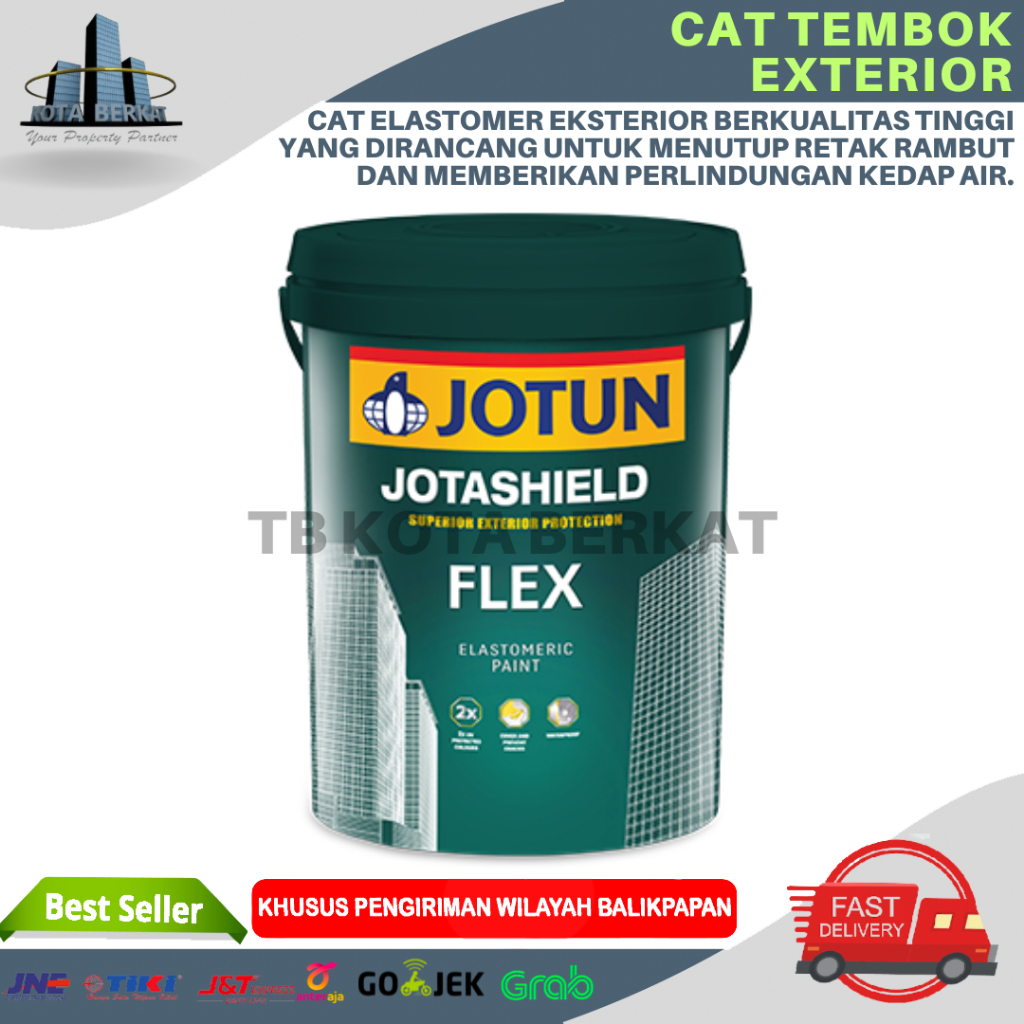 CAT TEMBOK EXTERIOR / JOTUN JOTASHIELD FLEX WHITE 20L