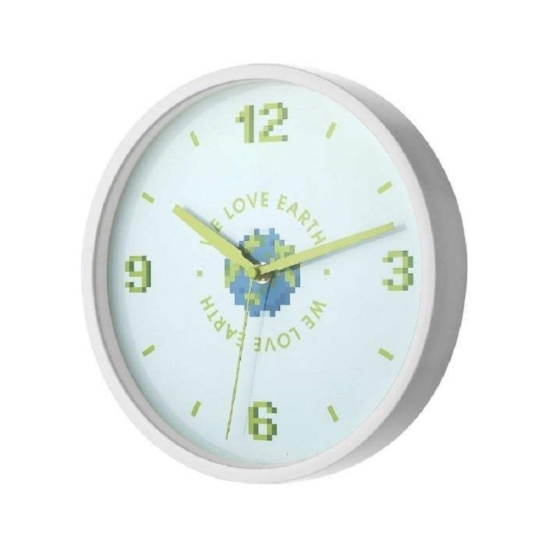 MINISO Jam Dinding Miniso We Love Earth I Love Earth Wall Clock