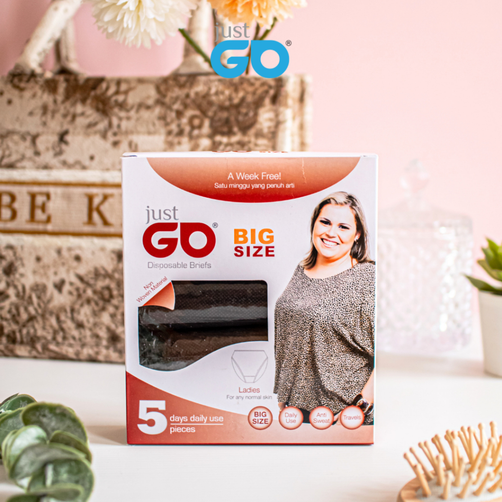 Just Go Disposable Underwear for Ladies Big Size - 5 Pcs Per Pack