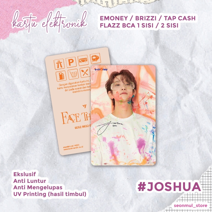 READY STOCK EMONEY JOSHUA SEVENTEEN FACE THE SUN CARAT VER / FTS CARVER / FLAZZ / TAPCASH / BRIZZI