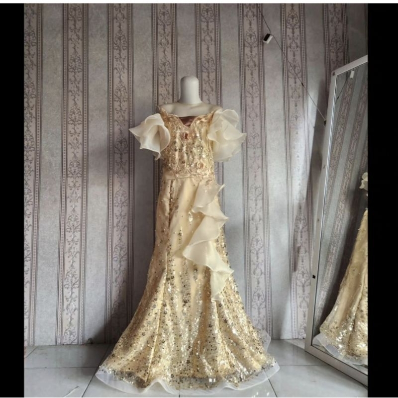 Dress duyung mermaid / baju pesta party / gaun penyanyi singer