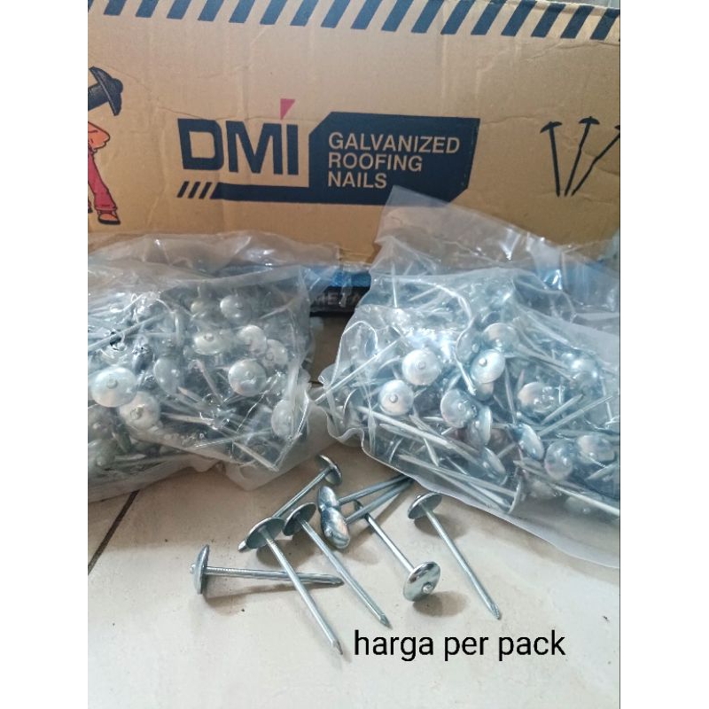 {1KG Per Pack} Paku Payung Paku Seng 2 inch polos dan 2,5inch Ulir