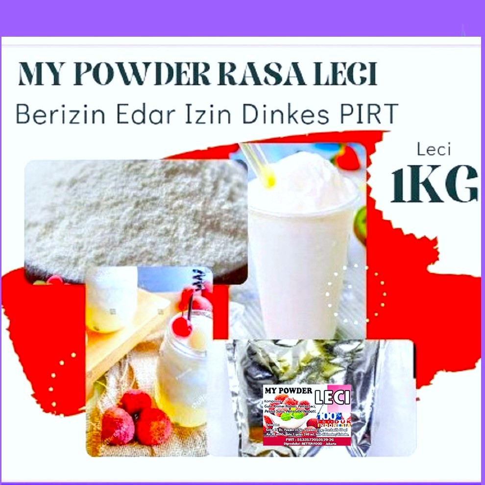 

Bubuk Minuman Rasa Leci . powder reguler.