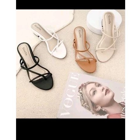 Sandal Heels by Giselle Colls - putih