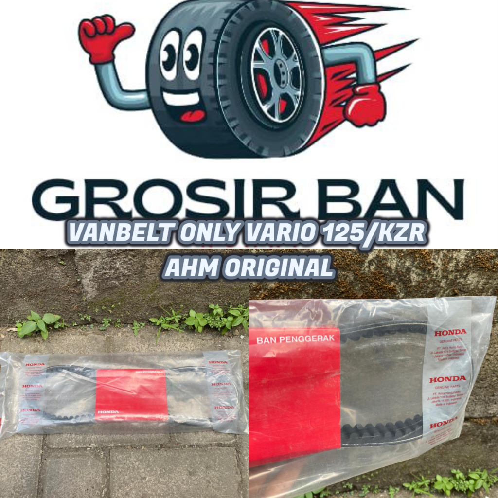 VANBELT ONLY V BELT VARIO 125/KZR VARIO 125 LAMA AHM ORIGINAL || VANBELT V BELT ONLY VARIO 125 OLD/K