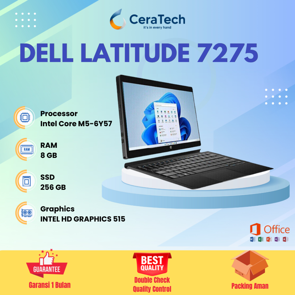Laptop Dell Latitude 7275 M5 GEN 6 RAM 8 GB SSD 256GB
