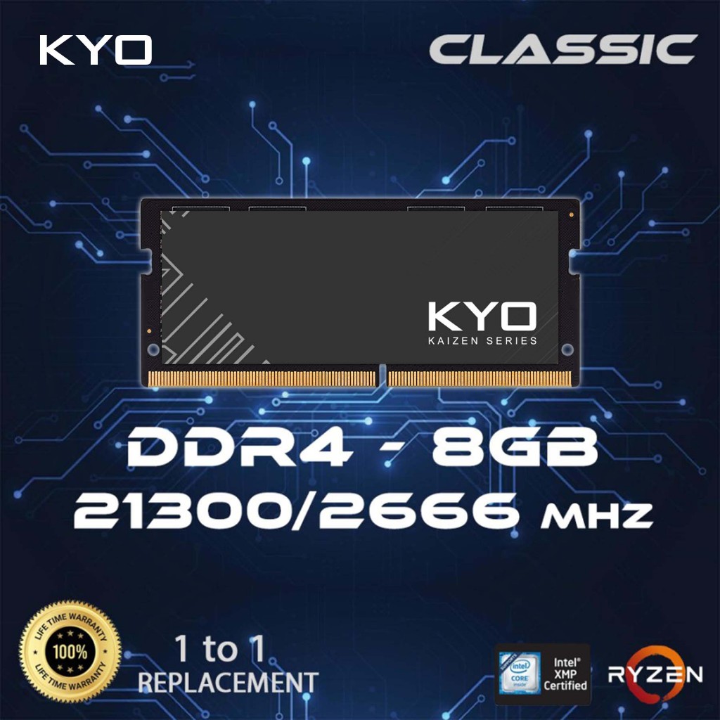 RAM NB KAIZEN DDR4 8GB 21300 / 2666 MHz RAM NB DDR4 8GB 2666 MHz