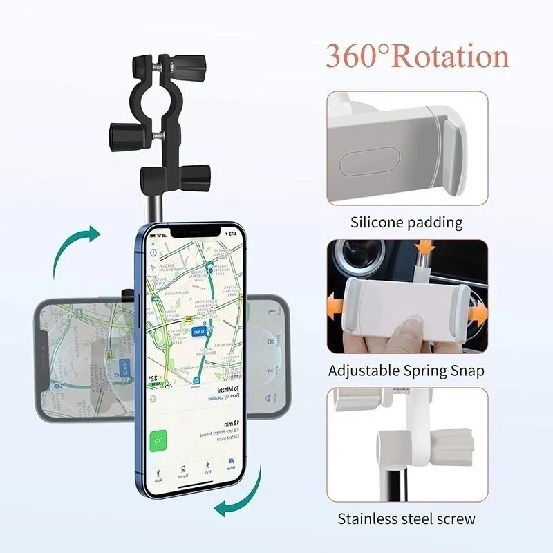 MH - Mirror Car Holder Stand Adjustable 2in1 Holder Mobil Spion CARPOD