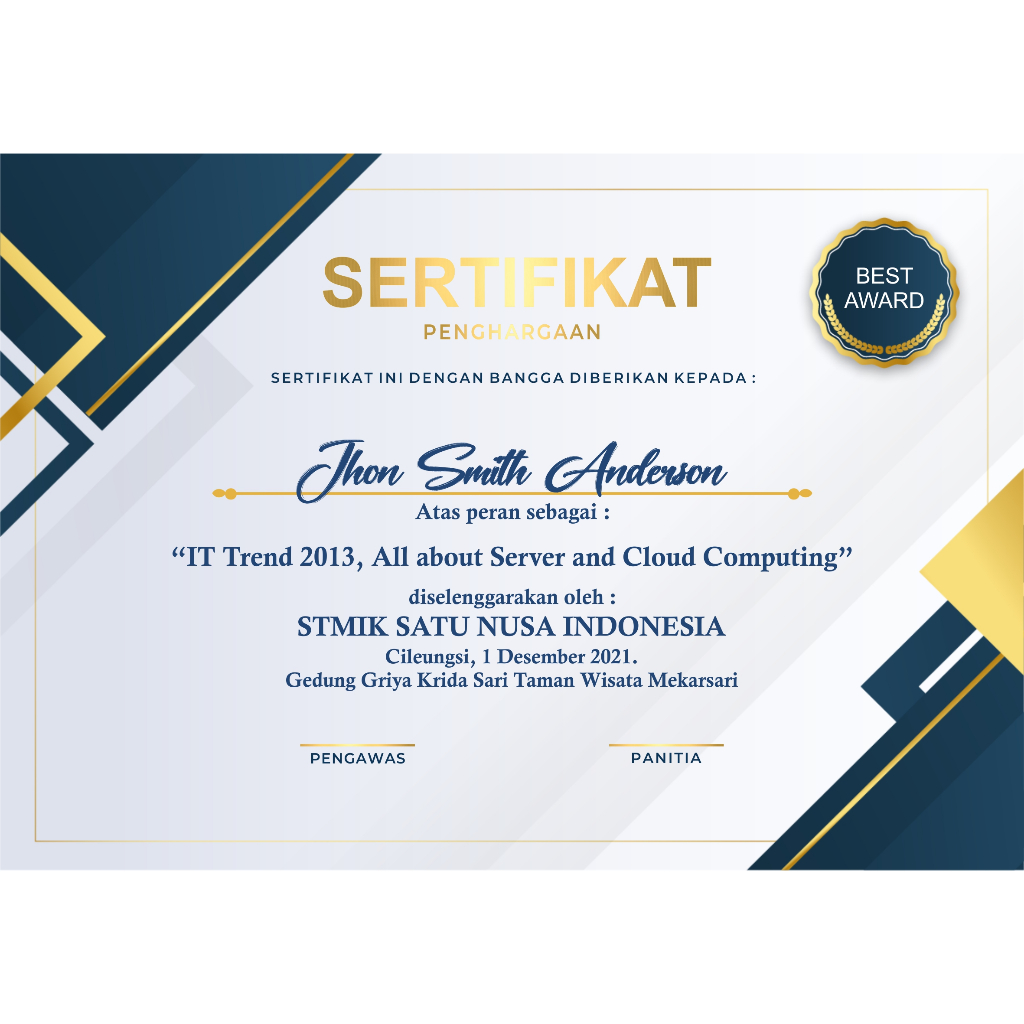 

Cetak Sertifik4t Custom size A4 / Cetak Piagam Penghargaan Murah berkualitas