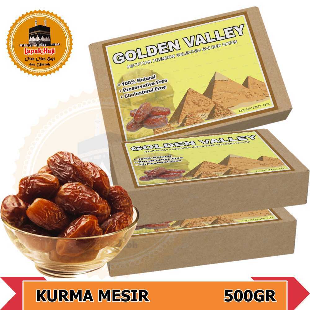 

KURMA MESIR SUPER 500GR [ GOLDEN VALLEY ] [ KEMASAN TOPLES ]