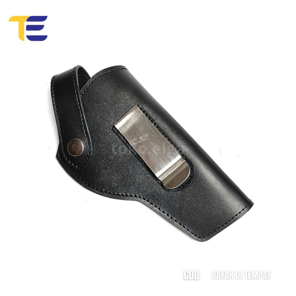Holster Kulit Sarung Pistol Kulit Revolver Model Besi