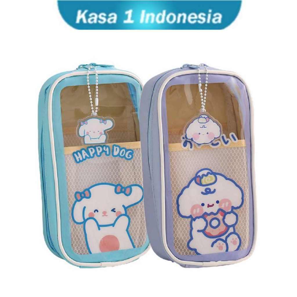 

Tempat Pensil Anak TK Transparan Motif Kartun Lucu