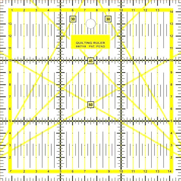 

Best Penggaris Jahit Quilting Ruler AC 15 Penggaris Pola Penggaris Bahan 15 x 15 CM NJA