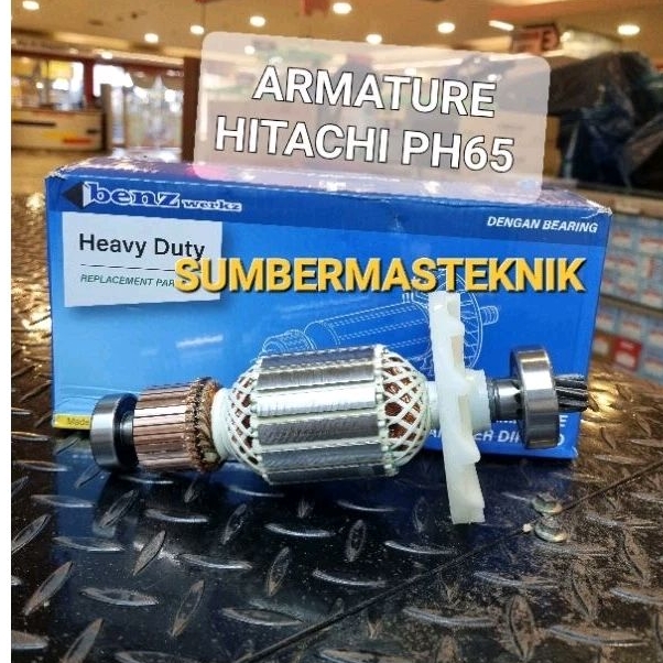 ATMATURE PH65 HITACHI ANGKER ROTOR BOR BOBOK HITACHI PH 65 BENZ